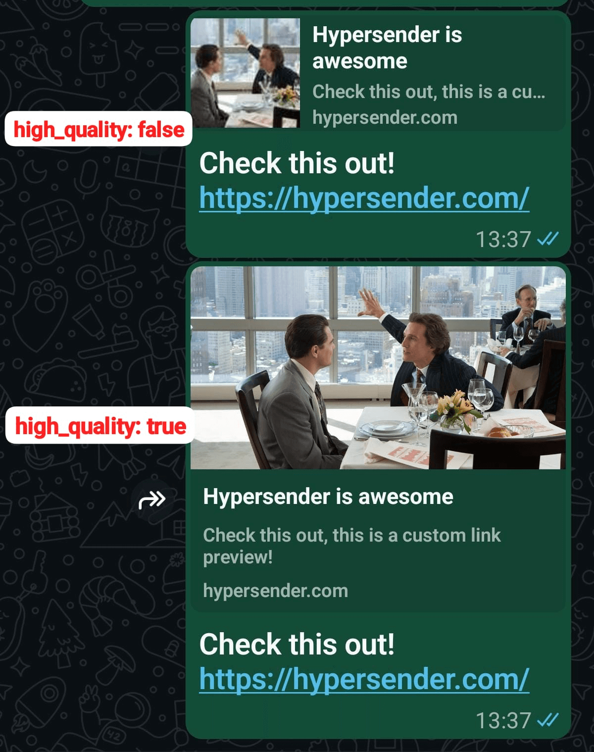 Hypersender Send Link Custom Preview Preview